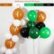 123PCS Football Balloon Arch Garland Kit, Green, Black, White and Brown Balloons with Rugby Print for Superbowl Balloon Arch, 1st Down Football Birthday, Sports Theme Party Decorations